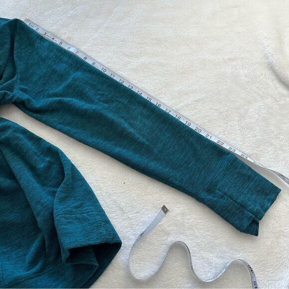 Tek Gear teal heather fleece turtleneck pullover athletic top size L - Picture 7 of 8